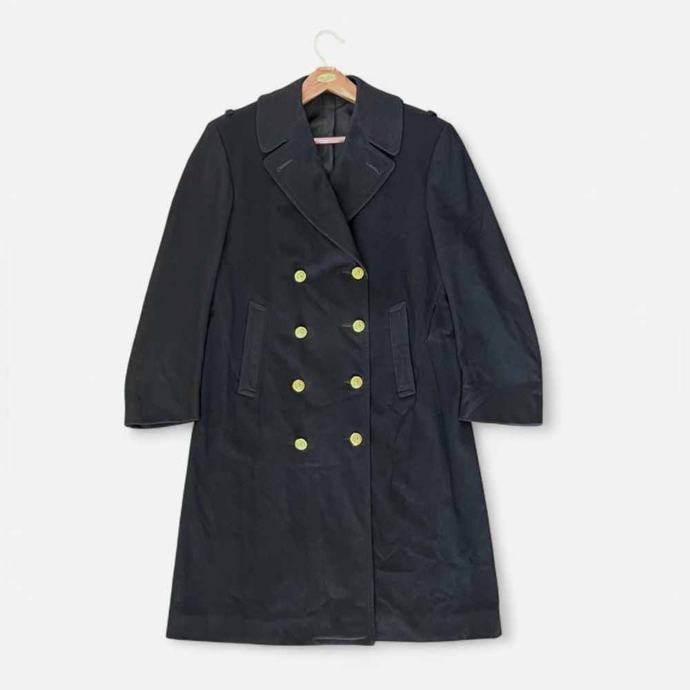 1950s U.S. Navy Novakoff Bros. Wool Double Breasted Bridge Coat Men's 44 R